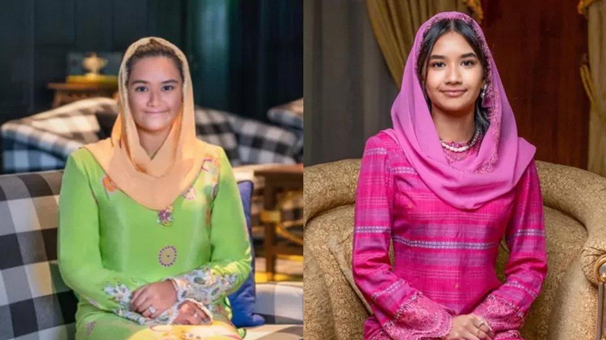 Potret Tengku Nadhirah Zaharah dan Tengku Fatimatuz Zahra bak saudara kembar.