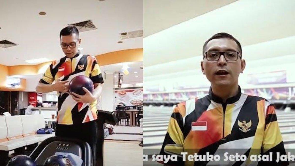 Potret Tetuko Seto cucu Soeharto yang jadi atlet bowling disabilitas.