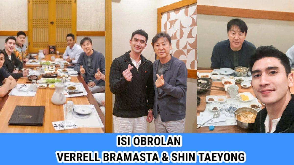 Potret Verrell Bramasta yang baru saja makan malam bersama mantan pelatih Timnas Indonesia, Shin Tae-yong.