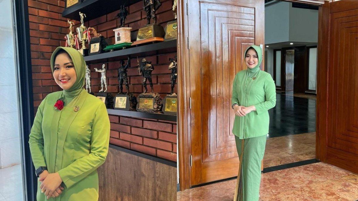 Winda Khair, artis FTV yang kini menjadi istri TNI.