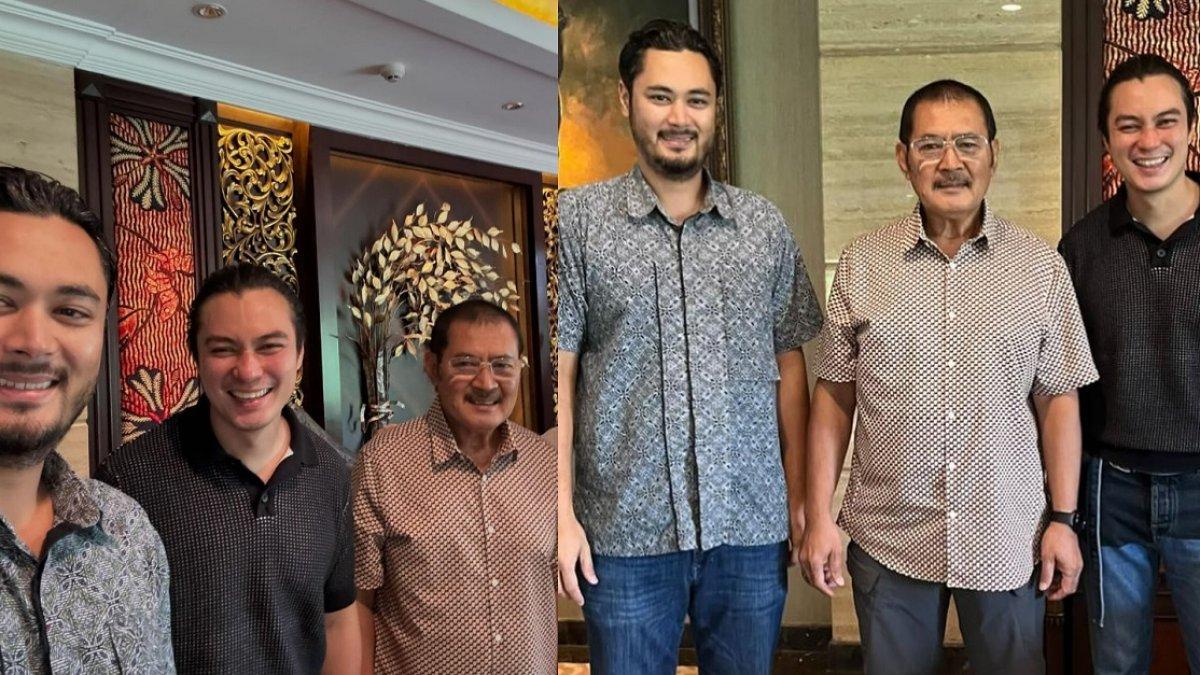 Potret akrab Baim Wong dengan Panji Trihatmodjo dan Bambang Trihatmodjo