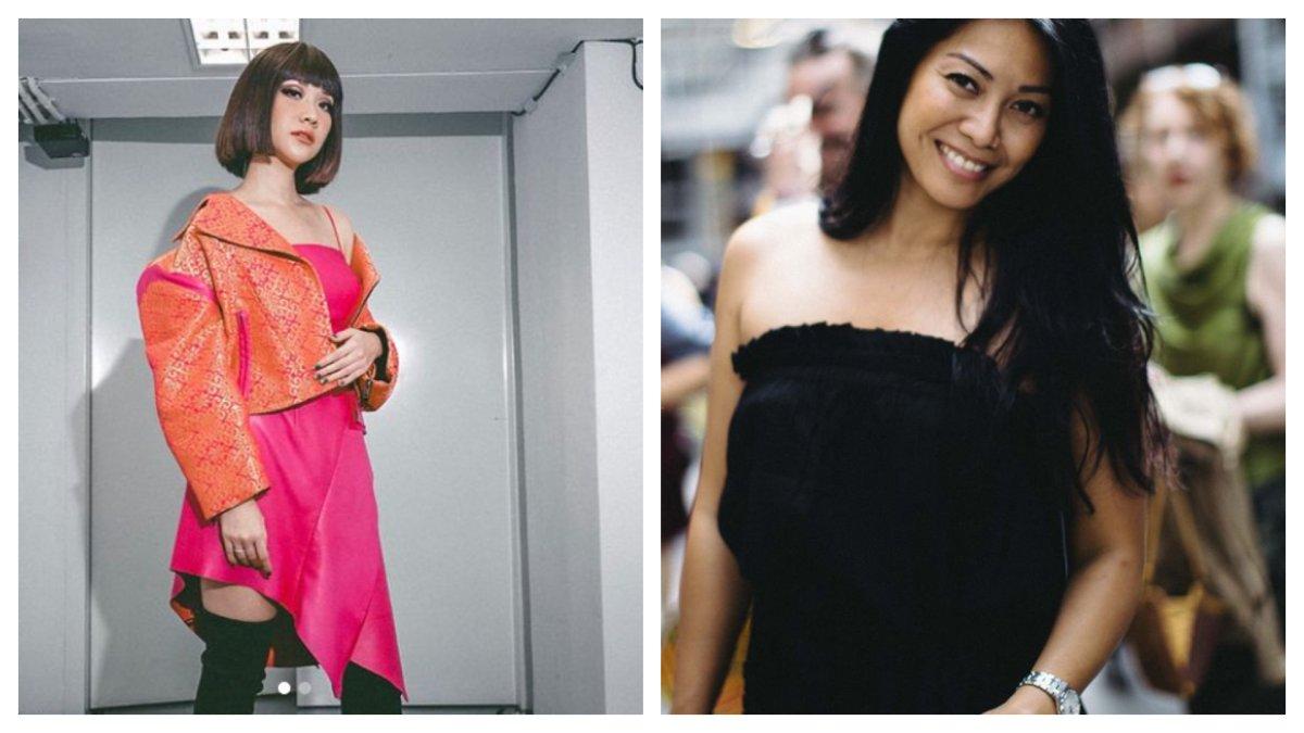 Potret artis pakai baju rancangan Didit Hediprasetyo.