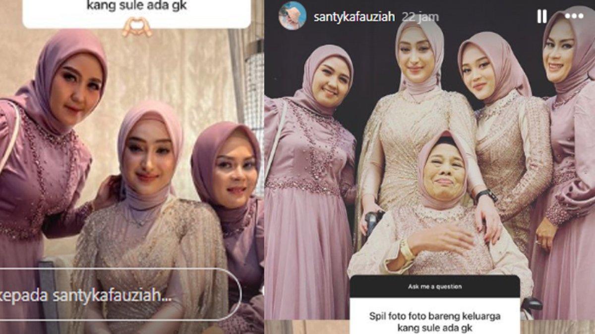 Potret cantik Santyka Fauziah, berfoto bersama ibunda Sule