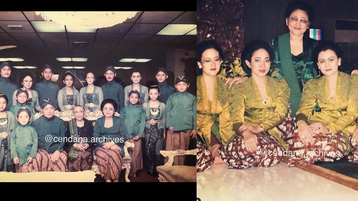 Potret harmonis Halimah bersama keluarga Soeharto