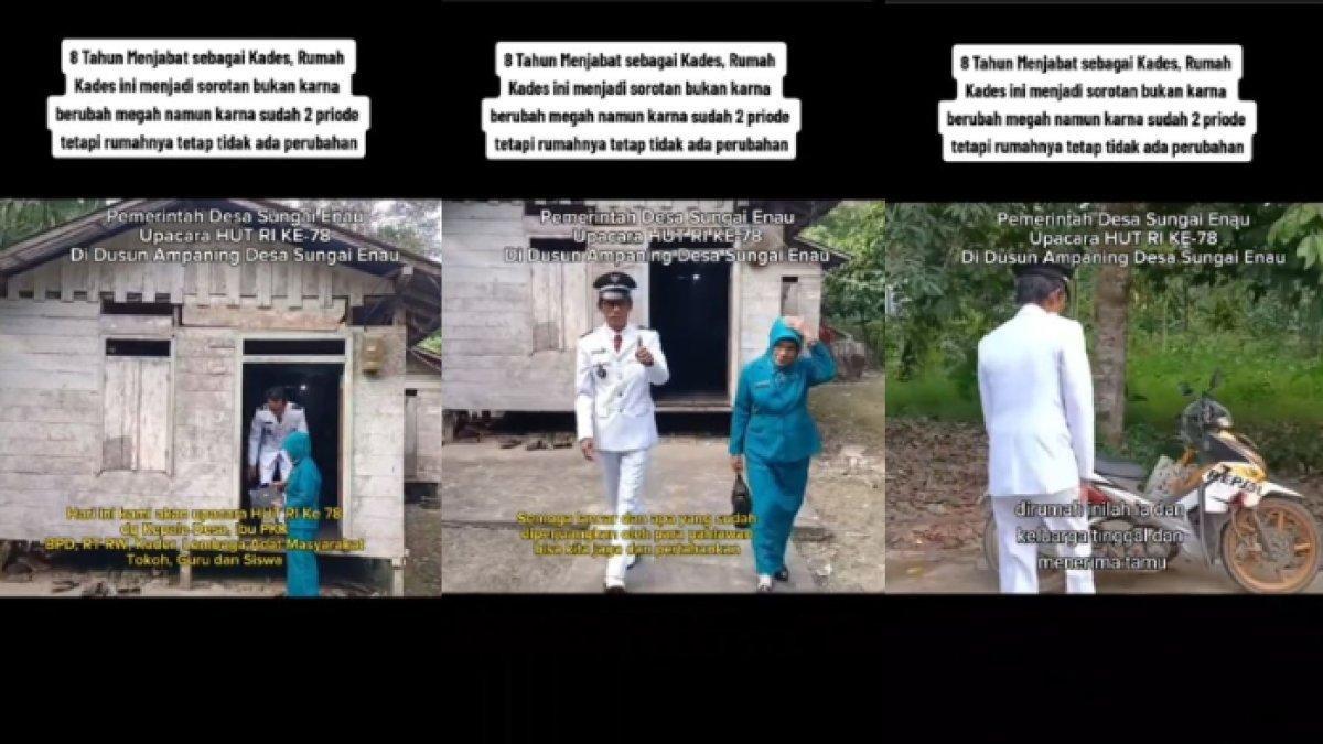 Potret kesederhanaan Rajali, Kades Sungai Enau, Kalimantan Barat