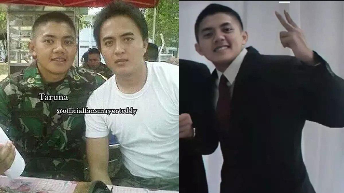 Potret lawas Mayor Teddy semasa muda, gagah pakai seragam TNI.