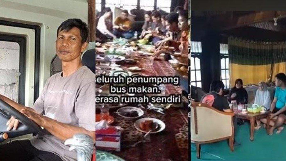Potret penampakan rumah panggung mertua Satir (40) sopir bus Borlindo