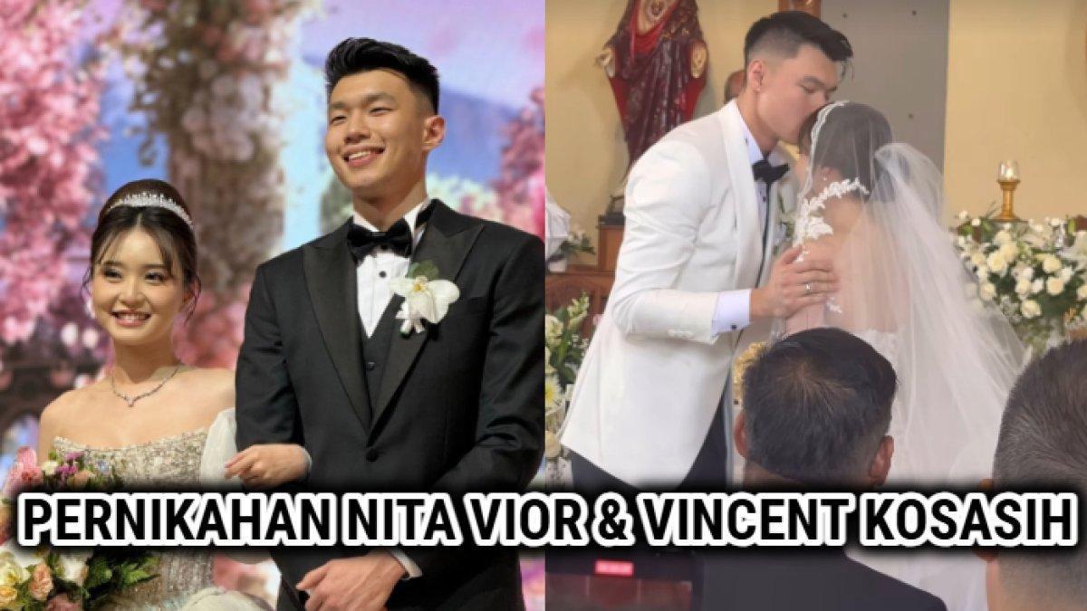 Potret pernikahan Vincent Kosasih dan Nita Vior ONIC yang sebelumnya sempat tersandung isu video syur berdurasi 15 menit 20 detik.
