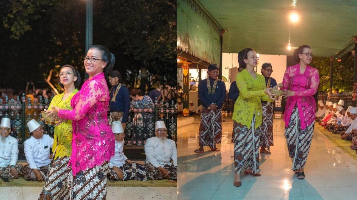 Potret putri Raja Yogyakarta sebar udhik-udhik dalam rangkaia prosesi peringati Maulid Nabi