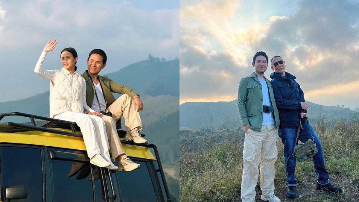 Potret tampan Feisal Hamka bersama sang istri dan juga ayah, Jusuf Hamka.