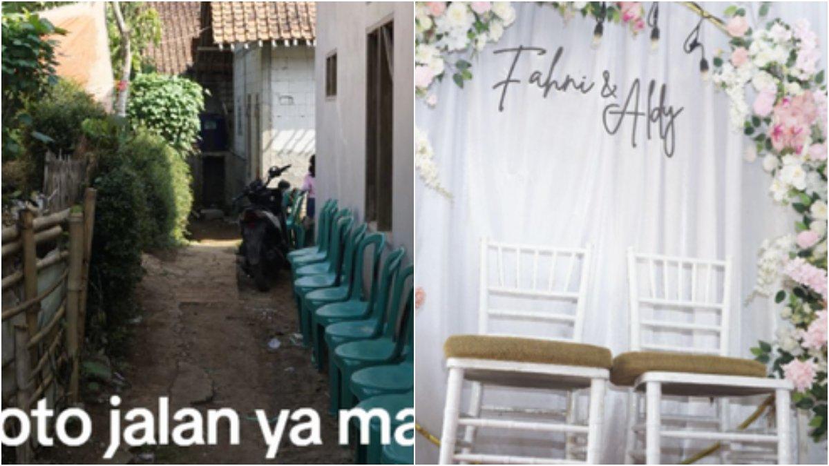 Potret venue pernikahan tampak tidak estetik.