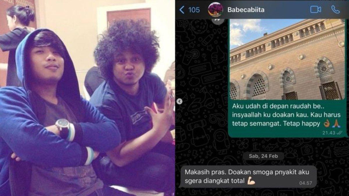 Praz Teguh bagikan chat dengan almarhum Babe Cabita