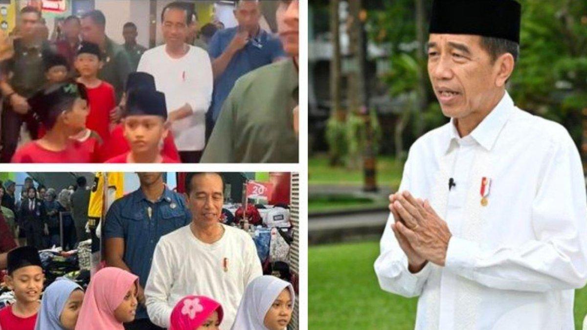 Presiden Jokowi ajak 40 anak panti asuhan beli baju lebaran di mall a