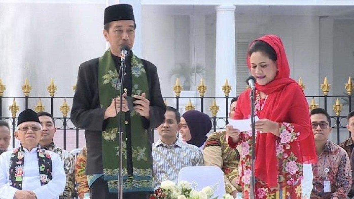 Presiden Jokowi dan istri, Iriana Jokowi