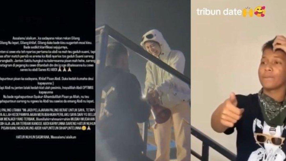 Pria bernama Gilang yang melamar kekasihnya di Stadion di Bandung