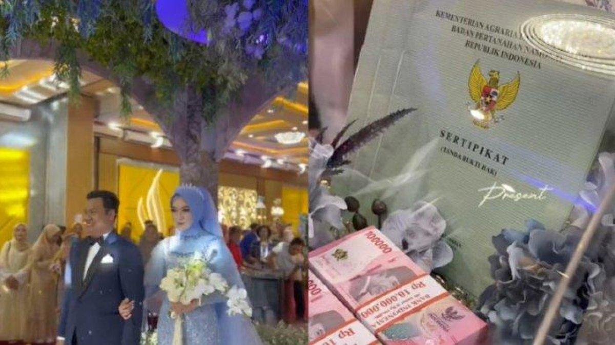 Viral Pernikahan Sultan, Pria di Pati Nikahi Pujaan Hati Beri Mahar Fantastis, Sertifikat Rumah hingga Kos-kosan