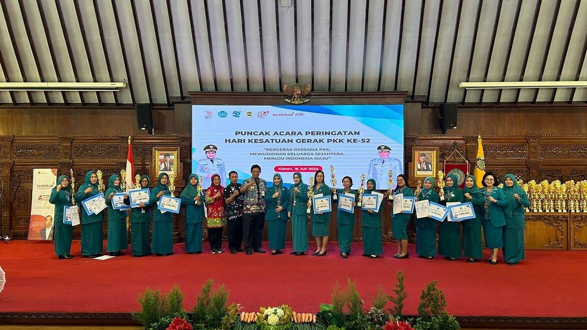 Puncak acara peringatan Hari Kesatuan Gerak PKK ke-52