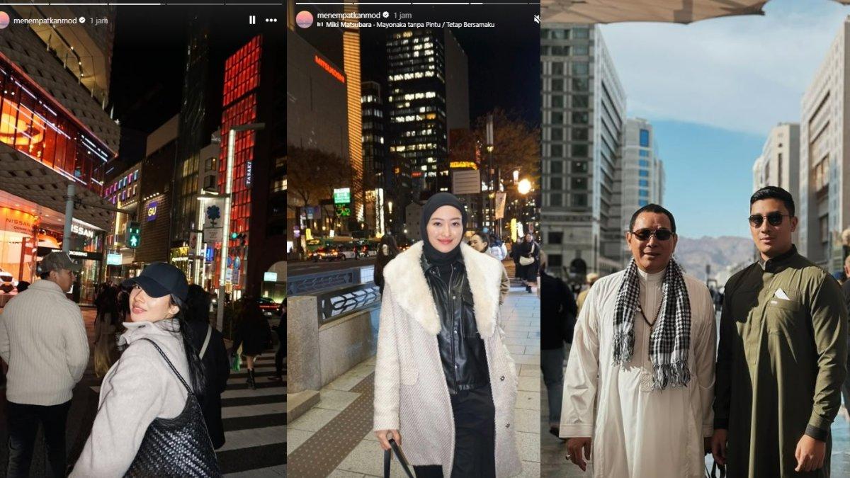 Puteri Modiyanti liburan bersama Darma Mangkuluhur dan Gayanti Hutami