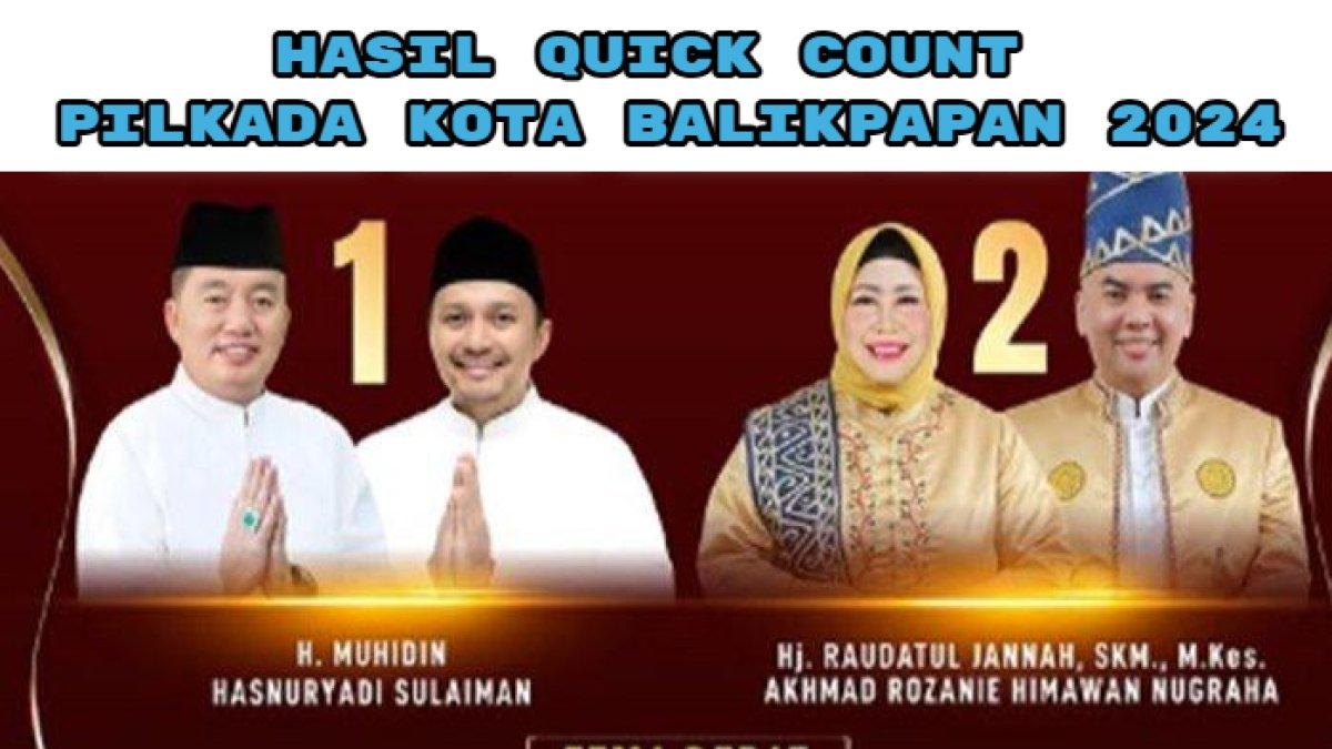 Quick count Pilkada Kalimantan Selatan (Kalsel) 2024, Muhidin dan Hasnuryadi Sulaiman vs Raudatul Jannah dan Akhmad Rozanie Himawan.