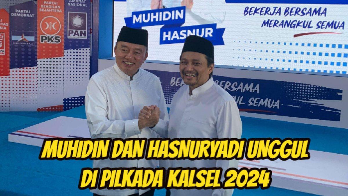 Quick count Pilkada Kalimantan Selatan (Kalsel) 2024, Muhidin dan Hasnuryadi Sulaiman vs Raudatul Jannah dan Akhmad Rozanie Himawan.