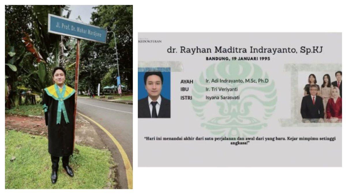 RAYHAN MADITRA SUAMI ISYANA - Rayhan Maditra suami Isyana Sarasvati raih gelar Dokter Spesialis Kejiwaan, silsilah keluarganya mentereng, nama eyang diabadikan menjadi jalan hingga rumah sakit.