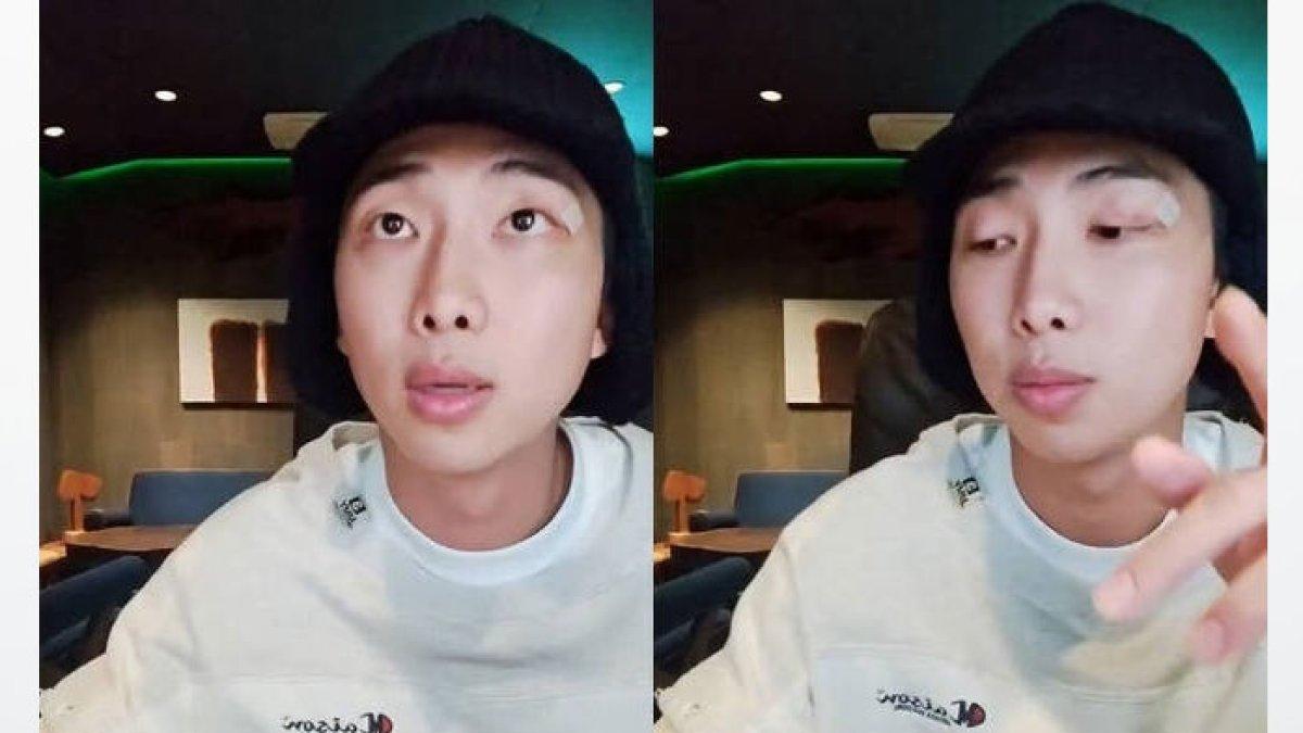 RM BTS live sosmed