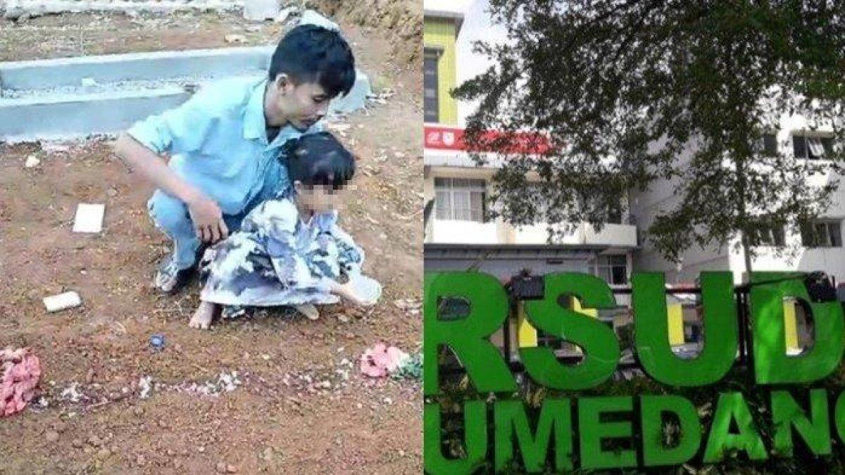 Sang istri meninggal jelang melahirkan anak keduanya karena dugaan pemberian obat induksi
(kiri) RSUD Sumedang dan (kanan) Ardiansyah Apandi (30) bersama anak pertamanya berziarah ke makam Mamay Maida (27), di TPU Cipeureu, Desa Buanamekar, Kecamatan Cibugel, Kabupaten Sumedang, Senin (2/10/2023). Sang istri meninggal jelang melahirkan anak keduanya karena dugaan pemberian obat induksi