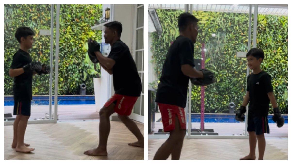 Momen Rafathar latihan bersama Suwardi