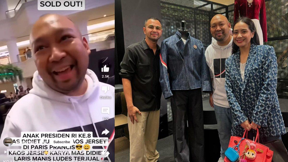 Raffi AHmad tak kebagian, jersey Didit Hediprasetyo ludes terjual
