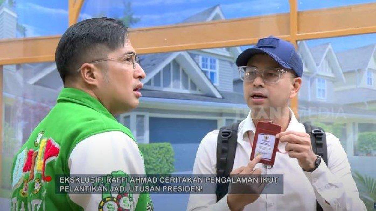 Raffi Ahmad beber posisinya sebagai Utusan Khusus Presiden bidang Pembinaan Generasi Muda dan Pekerja Seni.