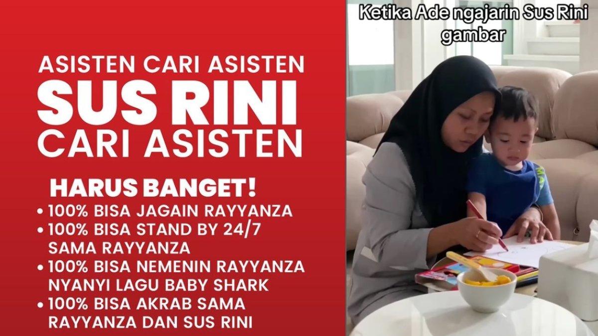 Raffi Ahmad cari asisten untuk Sus Rini