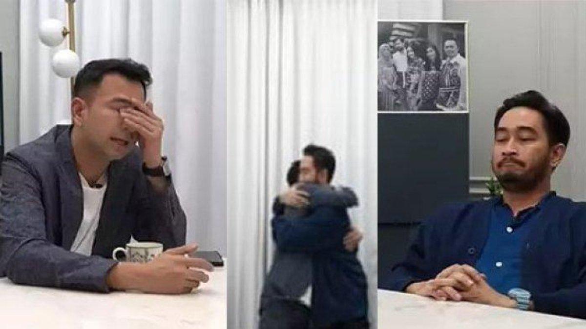 Raffi Ahmad dan Jeje Govinda berpelukan dan nangis bareng dalam sebuah video yang diunggah Rans Entertainment, Minggu (6/8/2023).