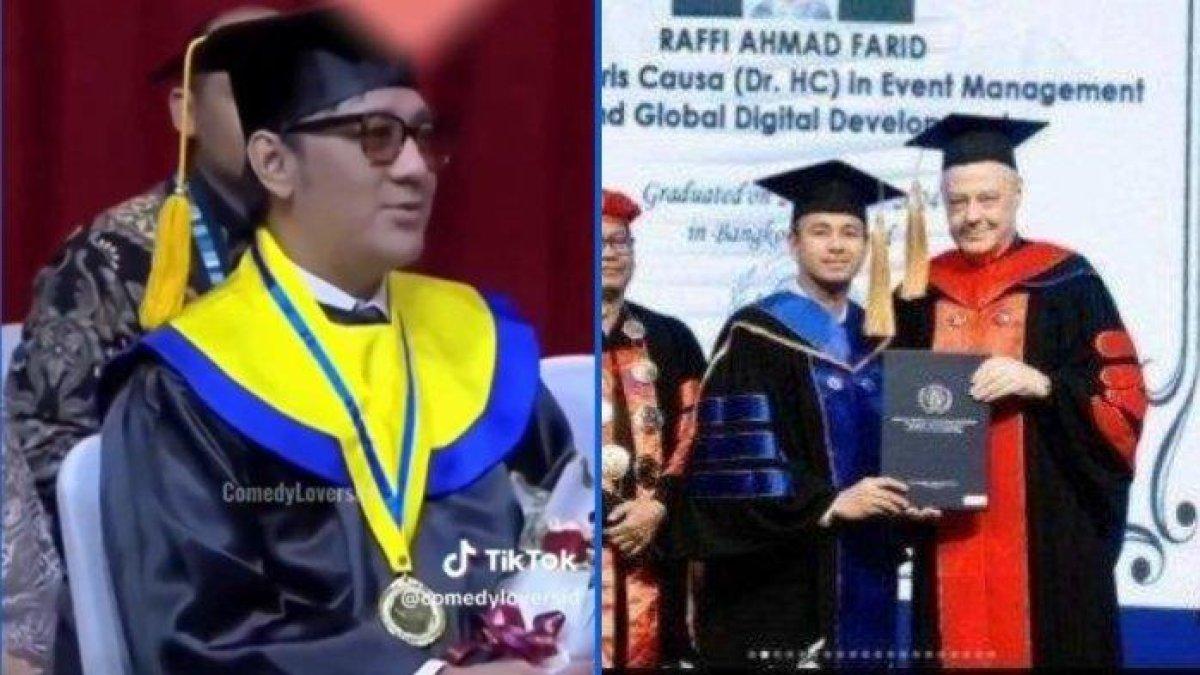 Momen wisuda Raffi Ahmad diduga diparodikan oleh Andre Taulany.
