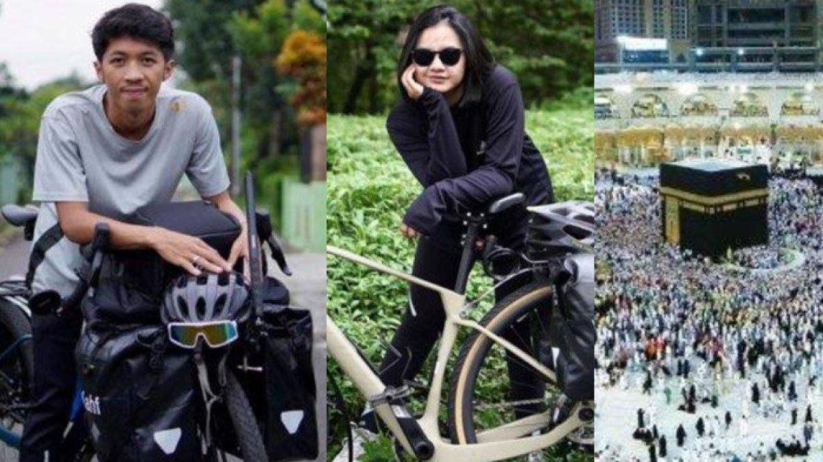 Rafli dan Zahra, pasutri gowes sepeda ke Mekkah