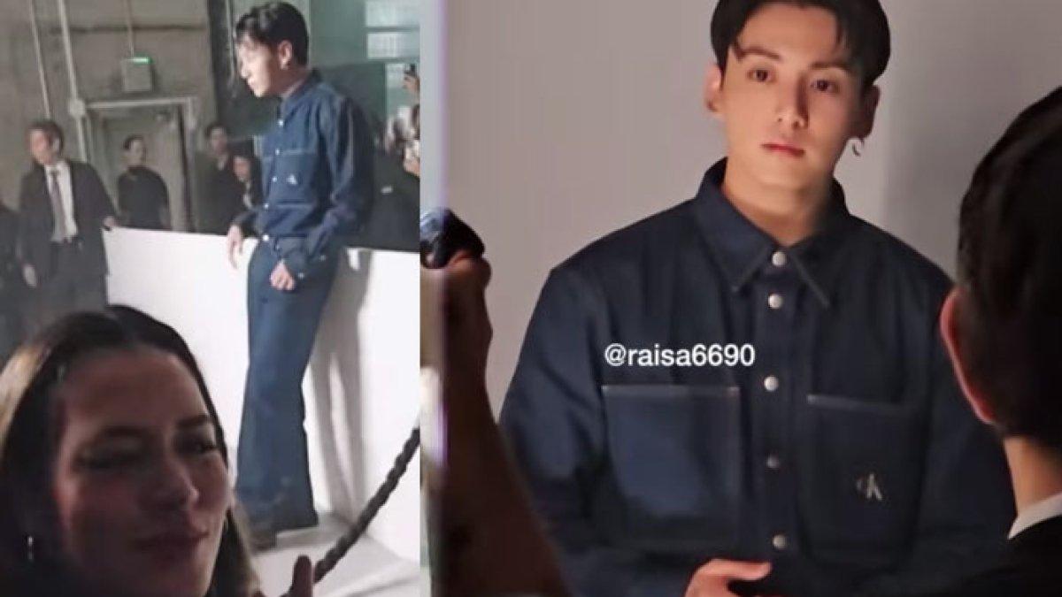 Raisa ketemu Jungkook BTS di event Calvin Klien, Jepang
