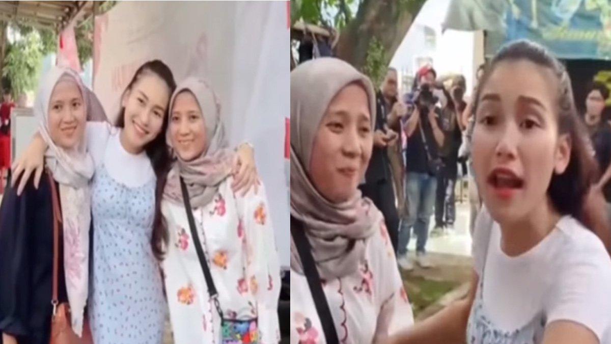 Ramahnya Ayu Ting Ting ketemu teman sekolah dulu