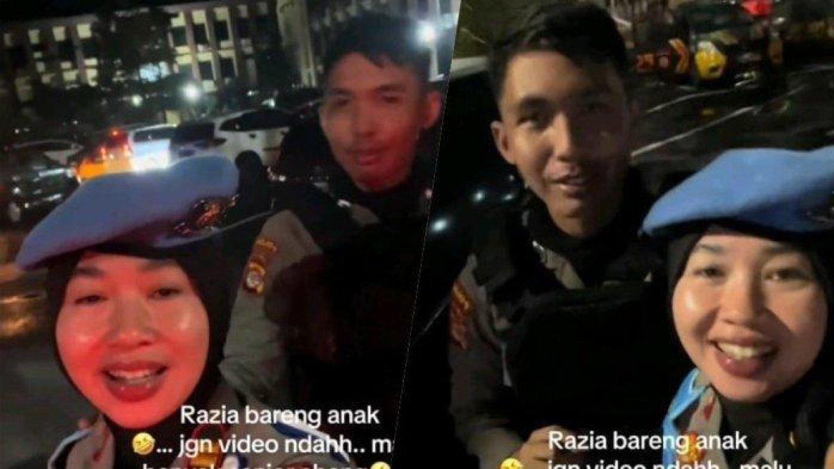 Ramai di media sosial momen ibu dan anak yang sama-sama polisi tugas bersama, ini kisahnya.