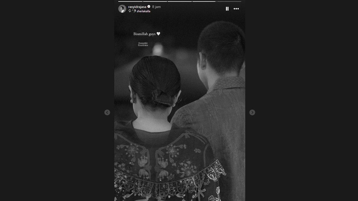 Rasyid Rajasa bersama calon istri