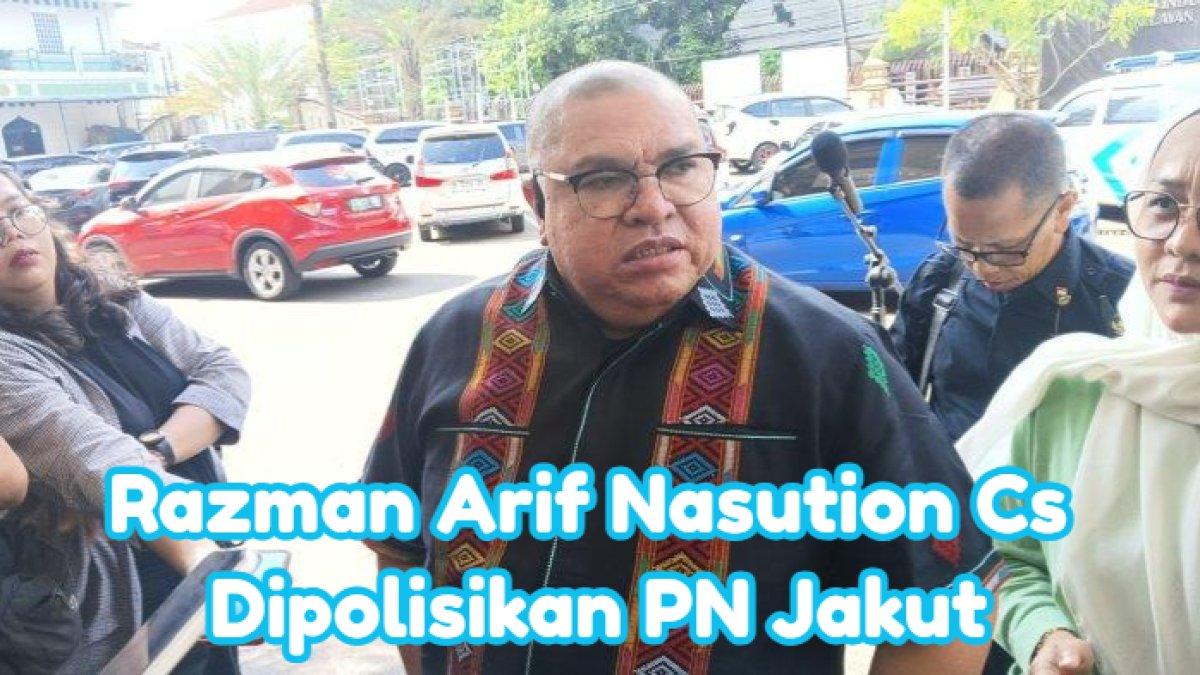 RAZMAN CS DIPOLISIKAN - Potret Razman Arif Nasution saat memenuhi panggilan penyidik Polres Metro Jakarta Selatan, Rabu (6/11/2024). Baru-baru ini ia dan tim dilaporkan ke polisi oleh PN Jakarta Utara buntut ricuh di sidang Hotman Paris.