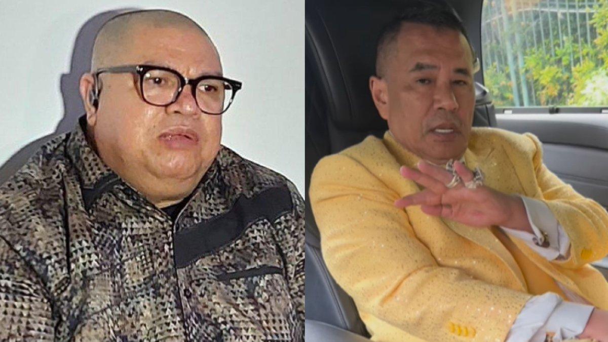 RAZMAN DOAKAN HOTMAN - (kiri) Razman Arif Nasution saat Grid.ID temui di DPN Peradi Bersatu kawasan PIK 2, Tangerang, Jumat (14/2/2025) (kanan) potret Hotman Paris diambil dari Instagram pada Jumat (21/2/2025). Razman Arif Nasution doakan kesembuhan Hotman Paris.