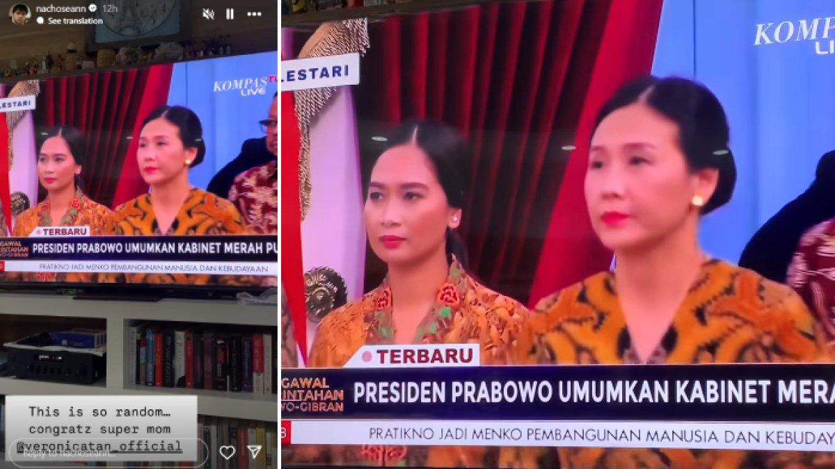 Reaksi Nicholas Sean saat ibunya dilantik jadi Wakil Menteri PPPA oleh Prabowo