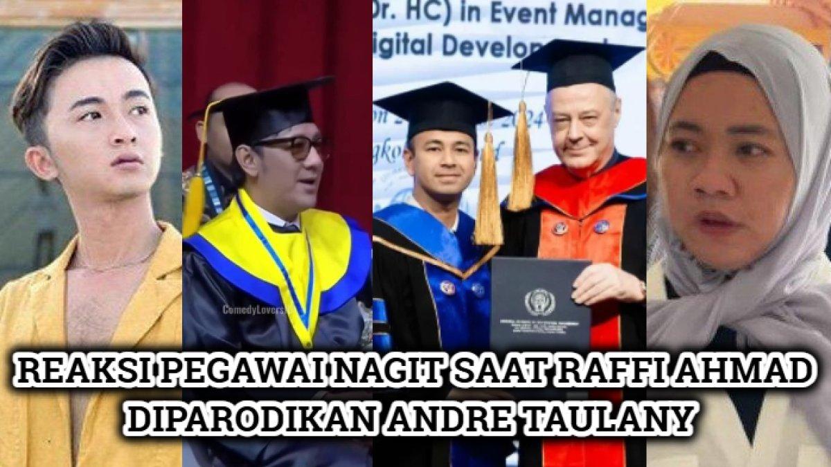 Reaksi Sensen & Mbak Lala ketika Raffi Ahmad diduga diparodikan oleh Andre Taulany.