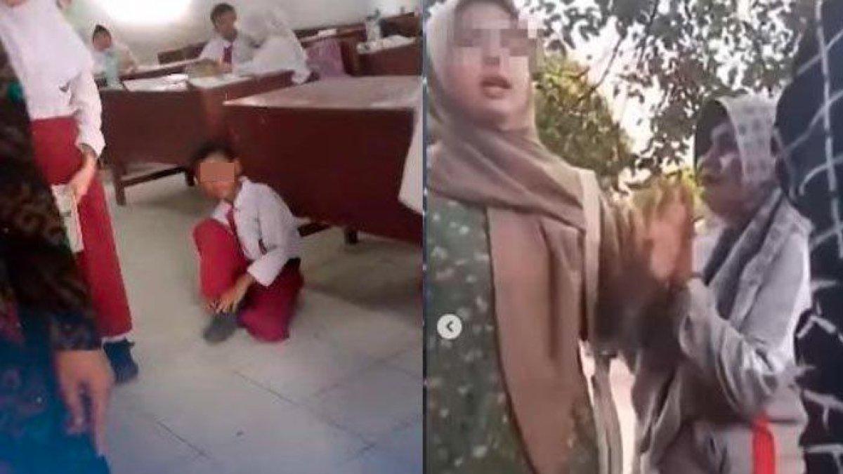 Reaksi anak dari Guru Haryati setelah ibunya diviralkan karena menghukum murid SD di Medan belajar di lantai.