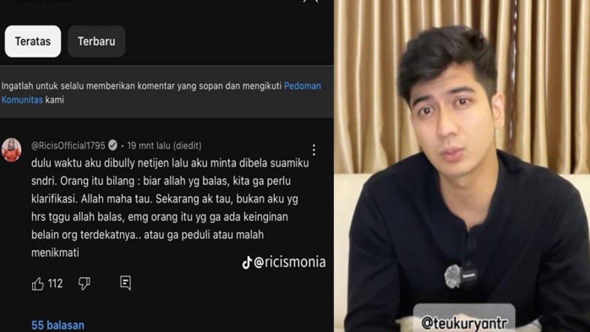 Klarifikasi Teuku Ryan dibalas Ria Ricis.