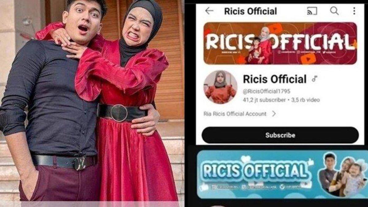 Ria Ricis kedapatan menghapus foto wajah Teuku Ryan dari banner channel YouTube miliknya