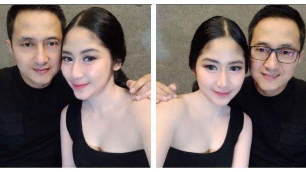 Ricky Subagja dengan istri barunya Cica.