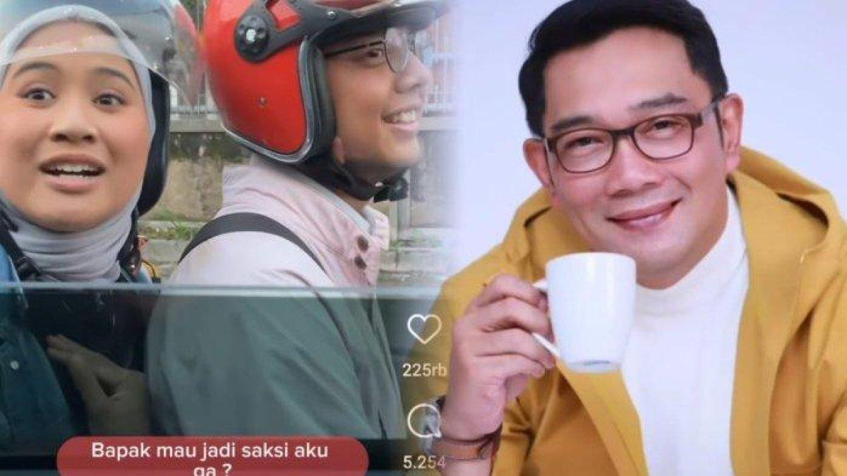 Ridwan Kamil membagikan momen bertemu dua sejoli di jalanan
