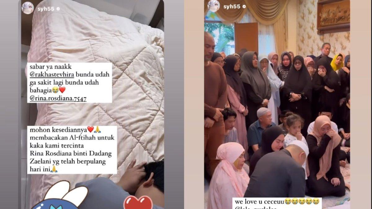 Rina Rosdiana kakak perempuan Syahrini meninggal
