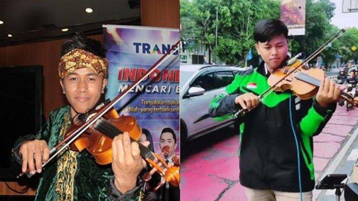 Rismawanda, Juara Indonesia Mencari Bakat, Kini Jadi Driver Ojol, Main Biola di Lampu Merah