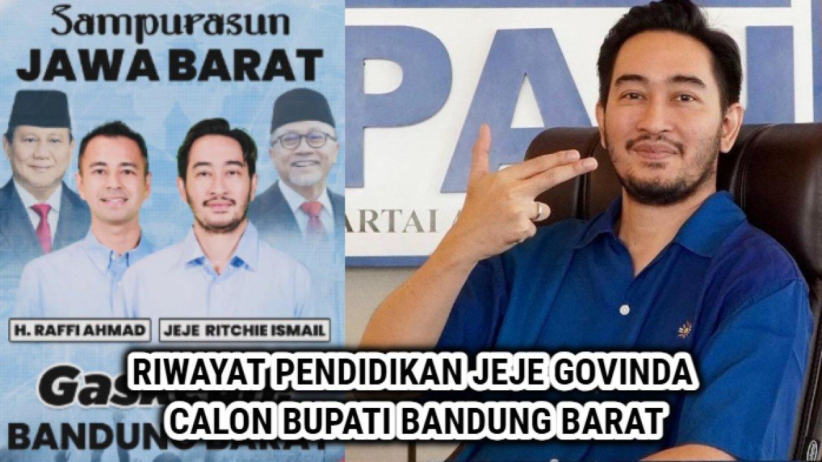 Riwayat pendidikan Jeje Govinda, adik ipar Raffi Ahmad yang maju sebagai Calon Bupati Bandung Barat
